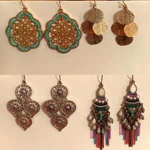 Bundle set 4 pair of earrings